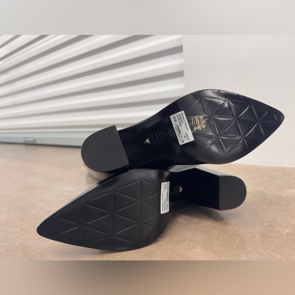 New Schutz Black Leather Knee-High Boots 10.5 - Picture 7 of 7